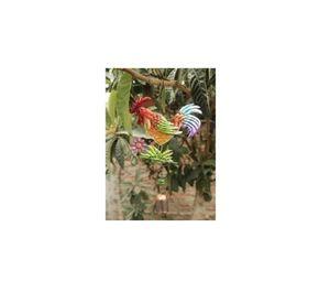 Colgante Decorativo: Gallo De Vidrio-cobre Vitral PB-B3
