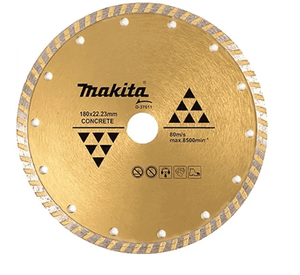 Disco diamantado 180x22,23 mm onda / seco / concreto Makita D-37611