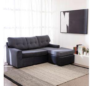 SECCIONAL ITALIA REVERSIBLE FELPA GRIS