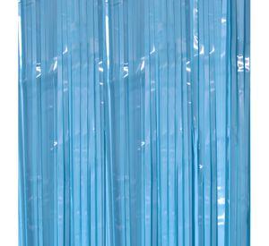 CORTINA PASTEL DELGADA CELESTE 2M X1 UNI