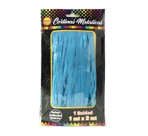 CORTINA PASTEL DELGADA CELESTE 2M X1 UNI