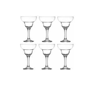 6 copas margarita para cóctel, 335 ml, color transparente