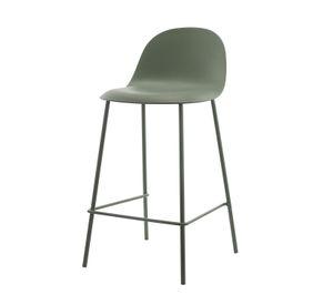 Piso Taburete Silla Alta Bar Cocina Eira 65 cm Verde Oscuro