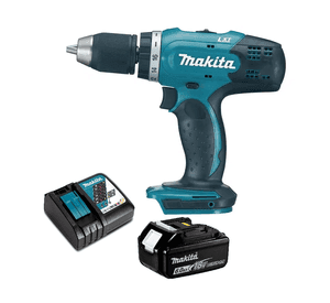 Taladro Atornillador 18v + Batería 6 Ah Makita Ddf453