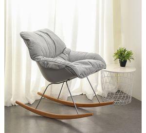 Silla Mecedora Tendencia Home Sebastiana color gris