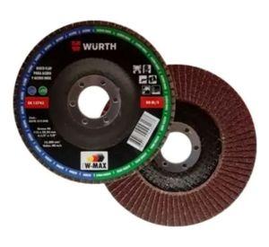 Disco Traslapado Grano 80 W max Wurth Rojo