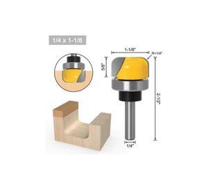 Fresa Ranuradora De Vaciado 1/4  Para Router Carpintería