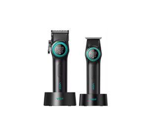 Barber Combo Negro VGR Pro. Cortapelo V-001 + Patillera V-977