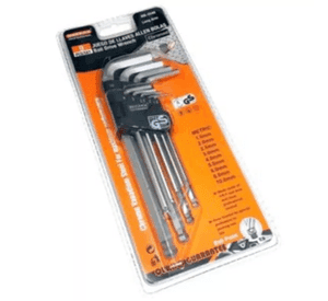 Kit Set Juego De Llaves Allen Punta Estrella 9 Piezas Makawa