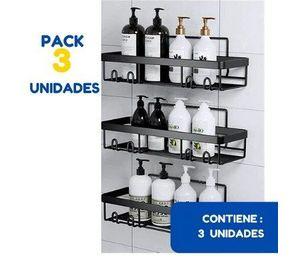 Estante de Almacenamiento para baño sin perforaciones PACK 3 UNIDADES