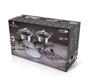 Bateria de cocina 13 piezas antihaderente Marmol
