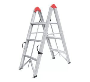 Escalera Plegable Aluminio 3 Escalones Tipo Tijera 150kg