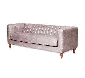 SOFA SORRENTO 3C CUERO KENTUCKY GRIS
