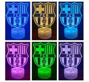 Lámpara ilusión 3D Barcelona España 7 Colores Led