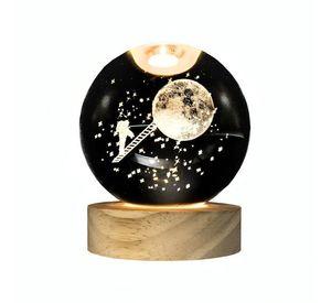 Lampara Bola De Cristal LED Astronauta