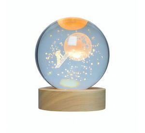 Lampara Bola De Cristal LED Astronauta