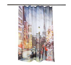Set Cortina Baño Paris Taxi 1.80x1.80 cm.
