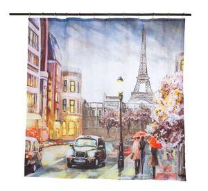 Set Cortina Baño Paris Taxi 1.80x1.80 cm.