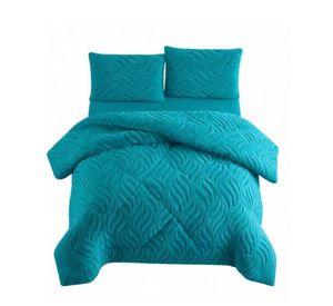 Cobertores elegantes de invierno texturizado con chiporro Relieve Hojas RB 2.PLAZAS TF.