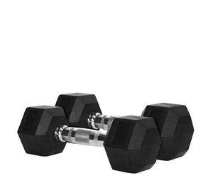 Mancuernas Hexagonales de caucho Par 10 kg