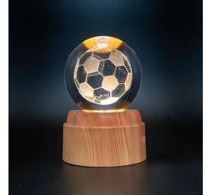 Lámpara Bola de Cristal LED Balón Fútbol