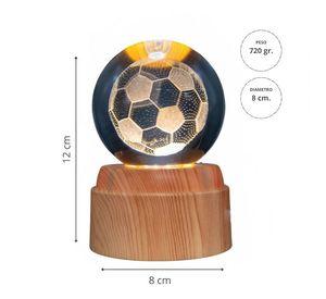 Lámpara Bola de Cristal LED  Balón Fútbol