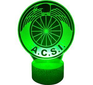 Lámpara ilusión 3D Equipo Audax 7 Colores Led