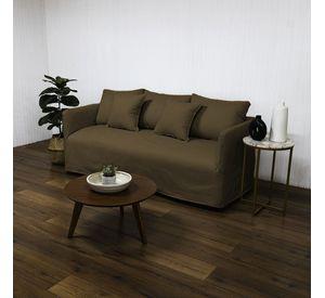 Sofá Dua Chenille Cafe 3C