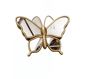 Set de 3 Espejos Mariposa Dorado Decoración Glamour Jhn