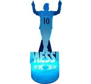 Lámapara ilusion 3D Lionel Messi 7 Colores Led