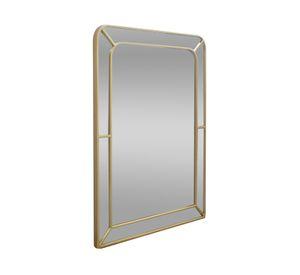 Espejo rectangular dorado 80x60 cm