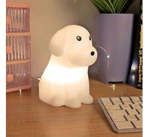 Lámpara de Noche de Silicona LED RGB Squishy Perrito