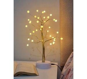 Lampara Mesa Luz LED Arbol Bonsai Decorativo USB Lau