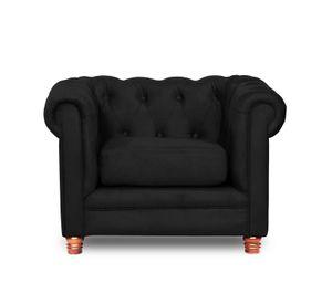 SOFA FLORENCIA 1C TELA VELVET NEGRO
