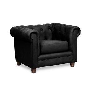 SOFA FLORENCIA 1C TELA VELVET NEGRO