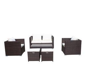 Juego Terraza Brisbane Chocolate 6 Pers
