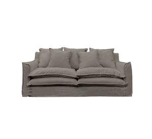 Sofá Puangue Chenille Gris Piedra 3C