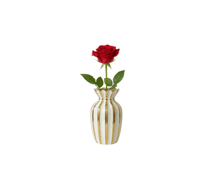 Florero Decorativo Elegancia Rayada Lujo Jarrón Adorno Jhn