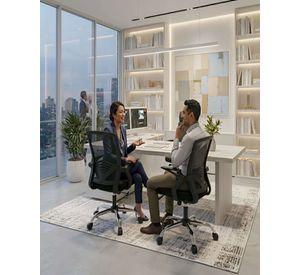 Pack 2 Sillas de Escritorio Ergonómicas con Apoyabrazos Abatibles