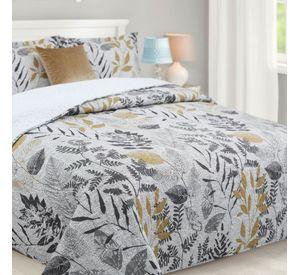 Cubrecama Quilt Sherpa 2pl - Varios Modelos W.m G Gris Negro