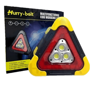 Triángulo de emergencia LED recargable y solar HB7709