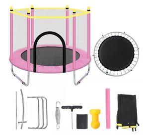 Cama elastica Trampolin Para Niñas Rosada 120X110