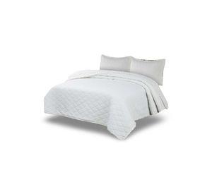 Cubrecama Quilt Primavera Verano Diseño con Pompones King-Superking