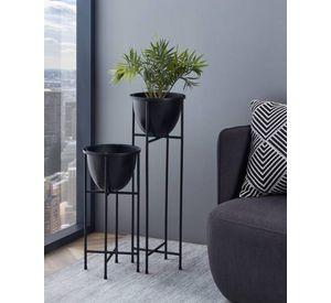 Masetero Decorativo estante planta SHIKABE metal Dorado 73×24 cm