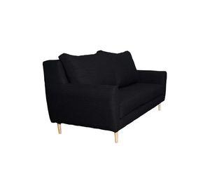 Sofá Lenora Felpa Negro 2C