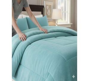 Cubrecama Plush con Chiporro 2 Plazas verde