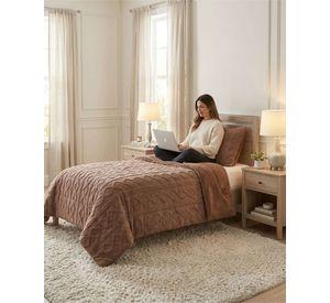 Cubrecama Plush con Chiporro Plaza y Media Diseño Premium C17