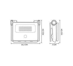 APLIQUE SOLAR ALL-IN-ONE DAUMER 10W IP65 LUZ CALIDA