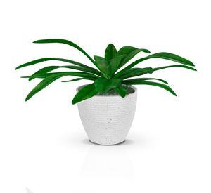 Maceta Redonda De Plástico Con Textura Diseño Rayas 50cm