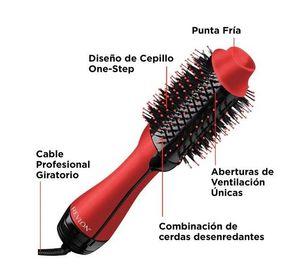 Cepillo Secador Voluminizador Revlon One Step Rojo
